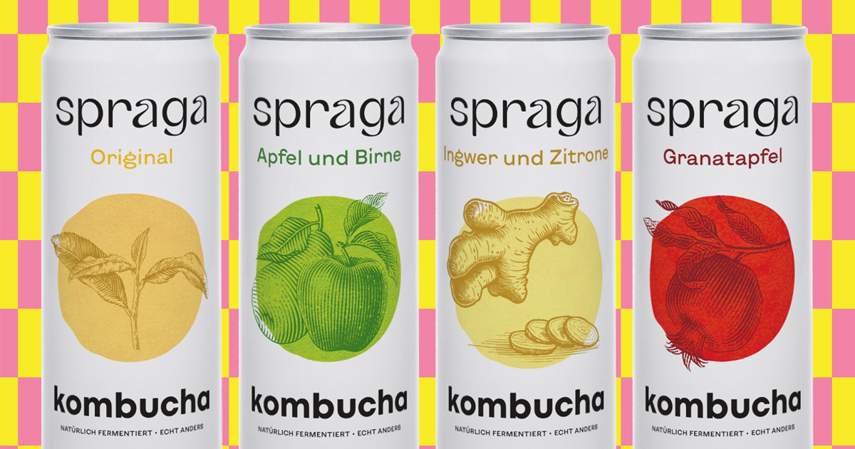Spraga bringt neuen Kombucha in vier Sorten auf den deutschen Markt